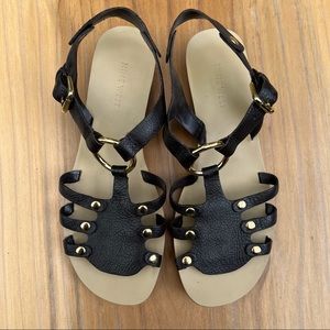 Nine West Brown Leather Sandals